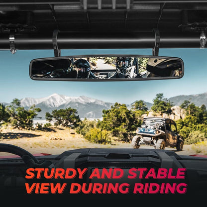 Kemimoto Yamaha Viking UTV Rear View Mirror with 2" Clamps
