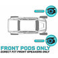 Polaris Ranger XP 1000 Front Speaker Pods