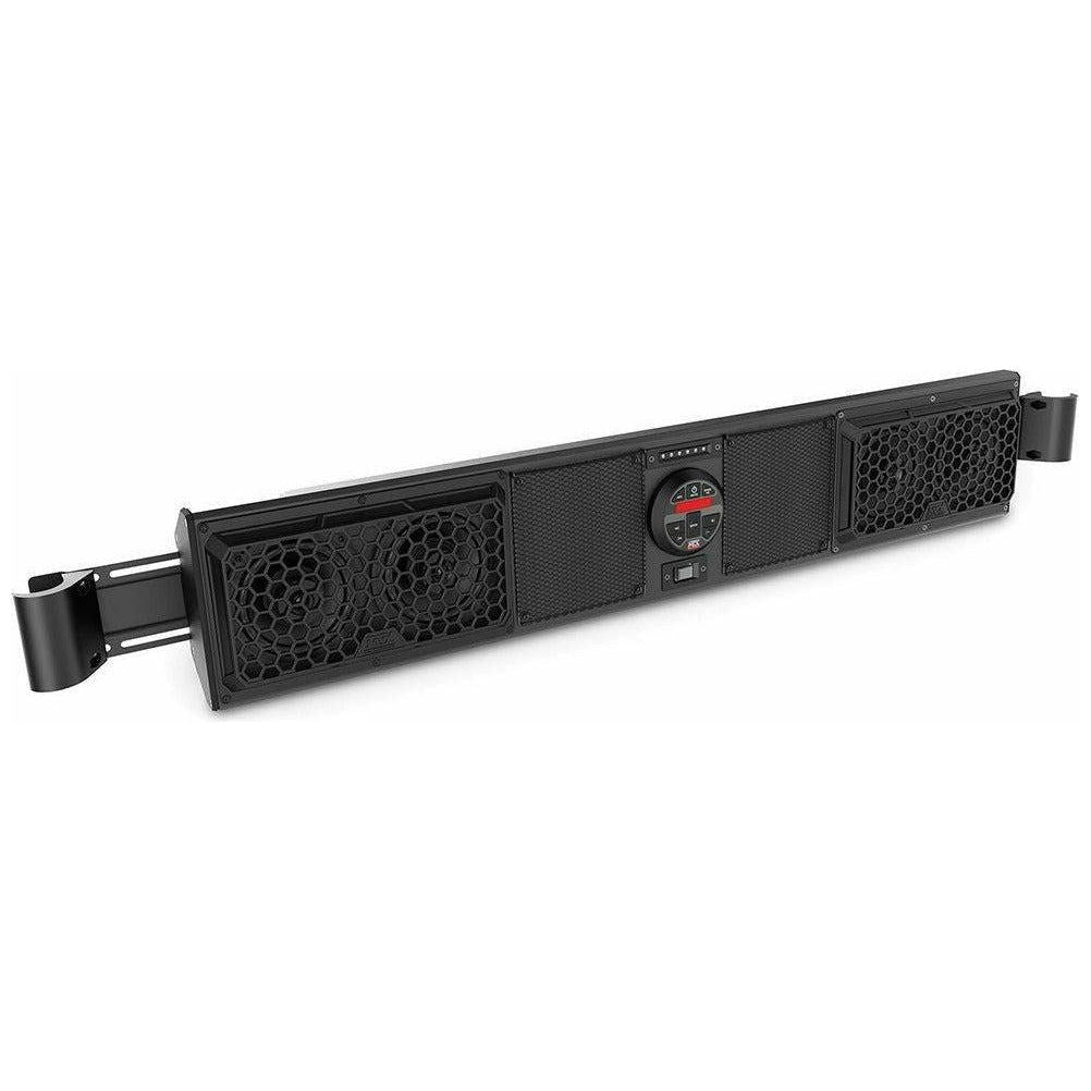Can Am Maverick Bluetooth Overhead Sound Bar with 2 Amplified Cage Mount Speakers