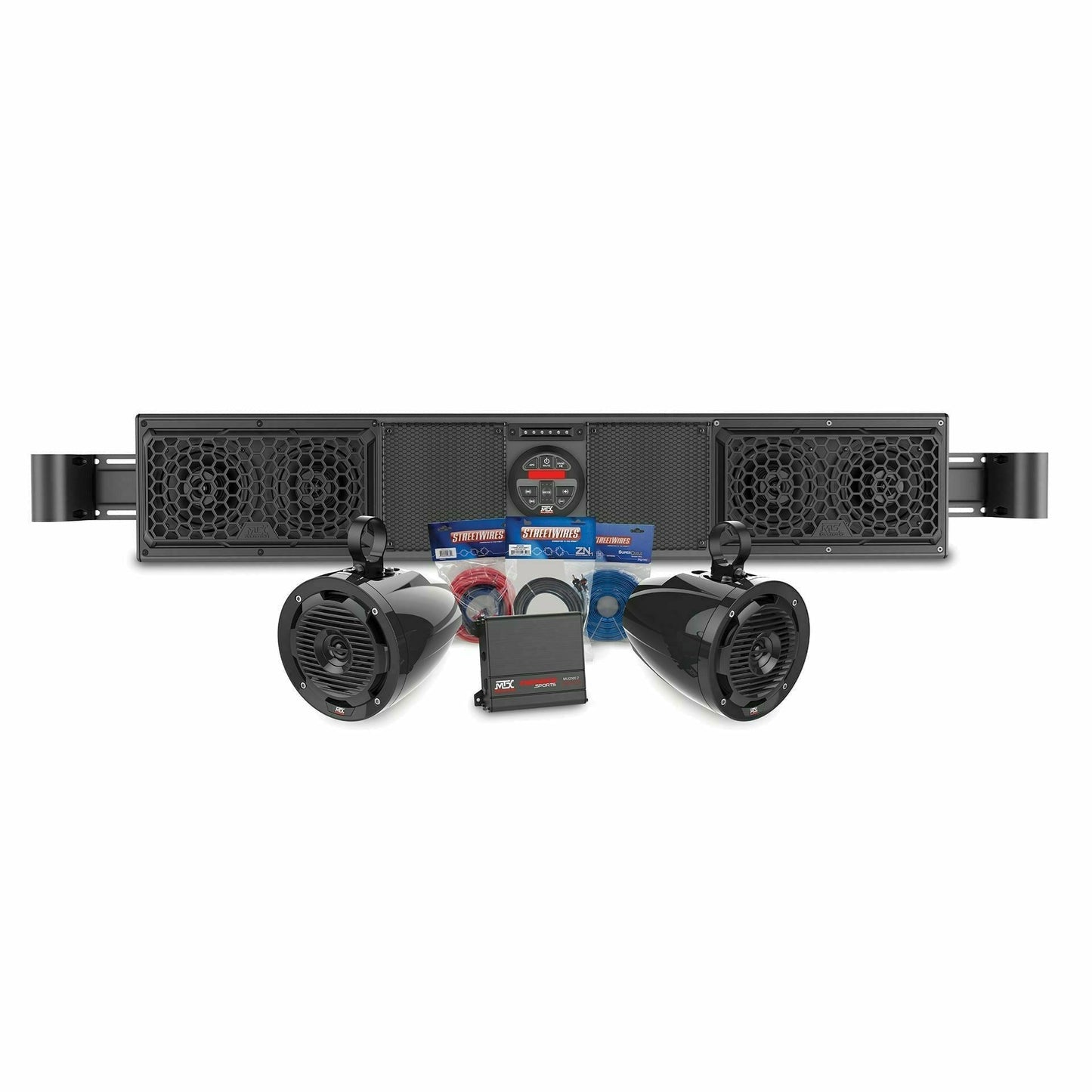 Yamaha Viking Bluetooth Overhead Sound Bar with 2 Amplified Cage Mount Speakers