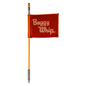 4FT LED Whip with Flag (Orange)