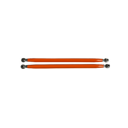 Polaris Pro R / Turbo R High Clearance Radius Rods by AJK Offroad Orange Upper Rods