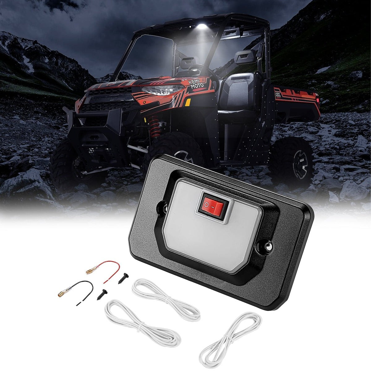 Kemimoto '18-'24 Polaris Ranger UTV Dome Light
