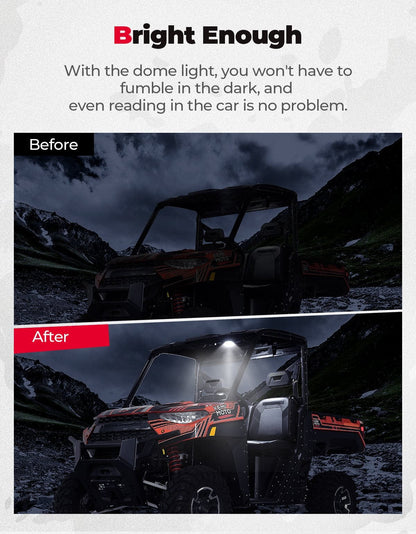 Kemimoto '18-'24 Polaris Ranger UTV Dome Light