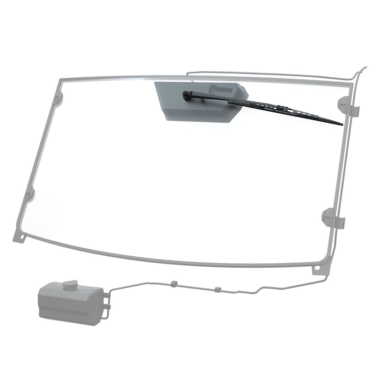 Polaris Mounting Bracket for Ranger Hard Coat Poly Windshield Wiper & Washer