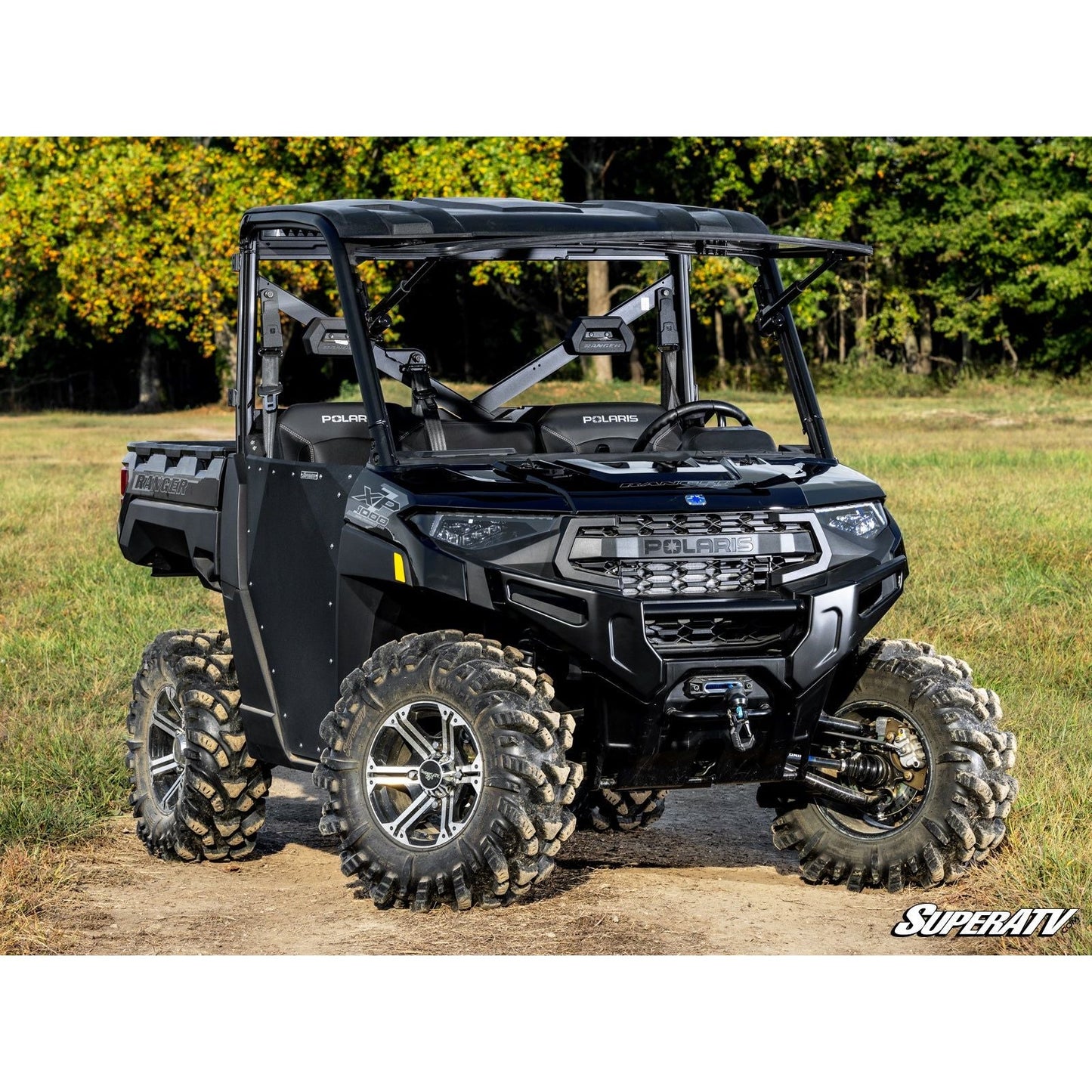 Polaris Ranger XP Kinetic MaxDrive Power Flip Glass Windshield