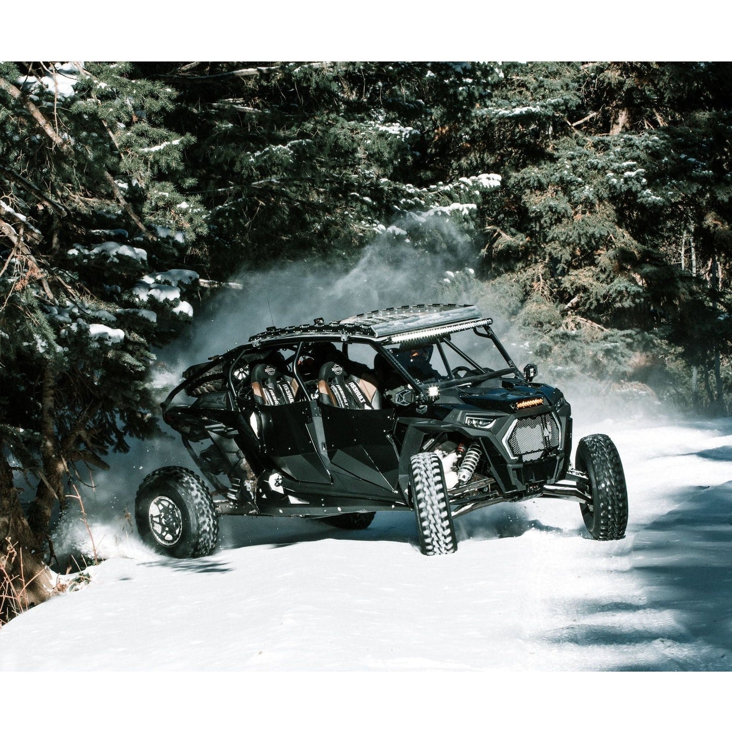 Polaris RZR 4 Turbo S Raw Fastback Cage