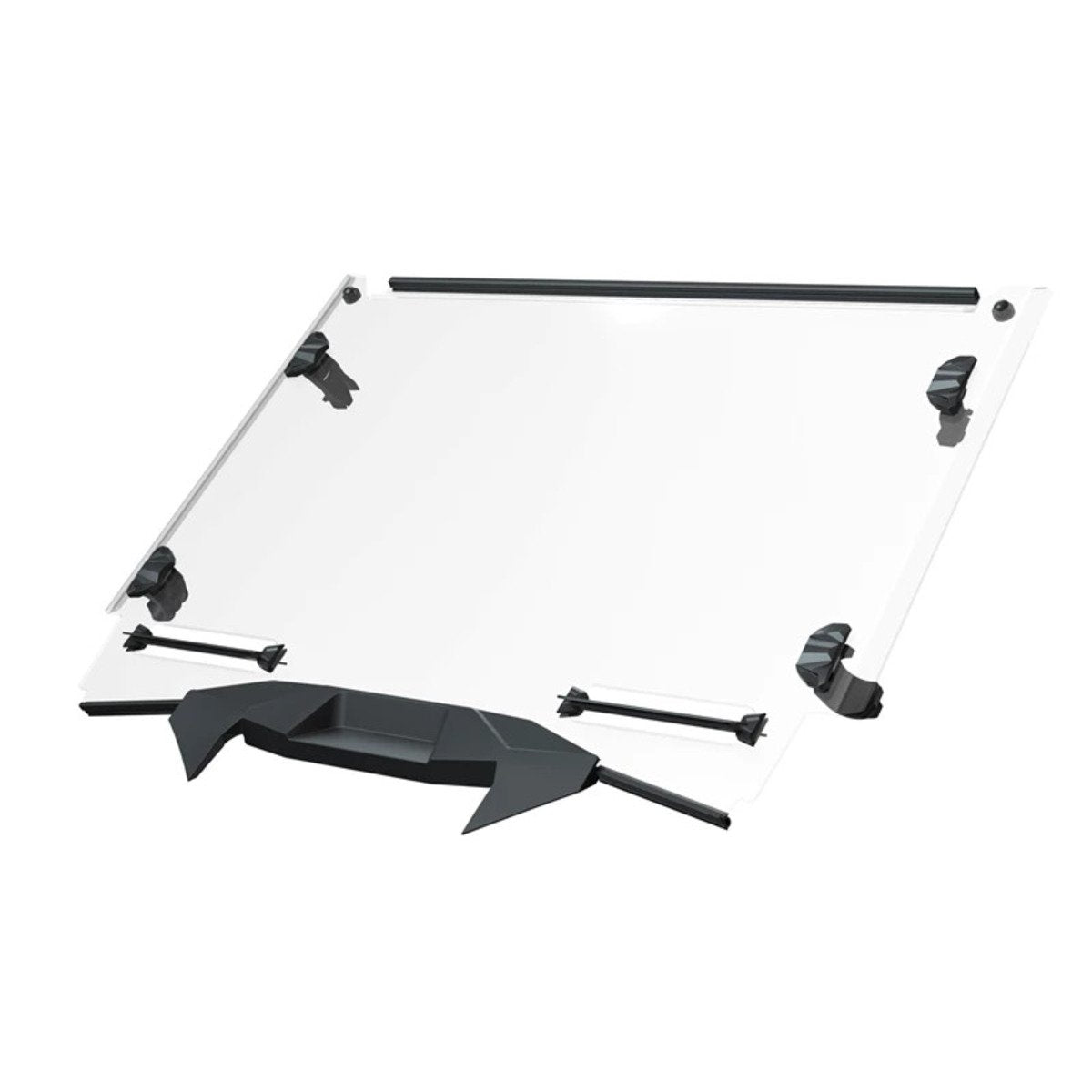 Polaris RZR Pro R 4 Seat Lock & Ride Full Vented Windshield - Hard Coat Polycarbonate