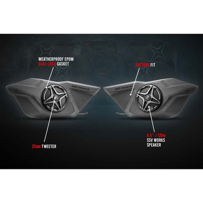 Polaris RZR Pro / Turbo R Ride Command A-Spec 3 Speaker Plug-&-Play System