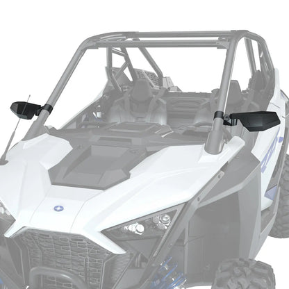 Polaris RZR Side View Adjustable Folding Mirrors Rops Mounted - Set of 2