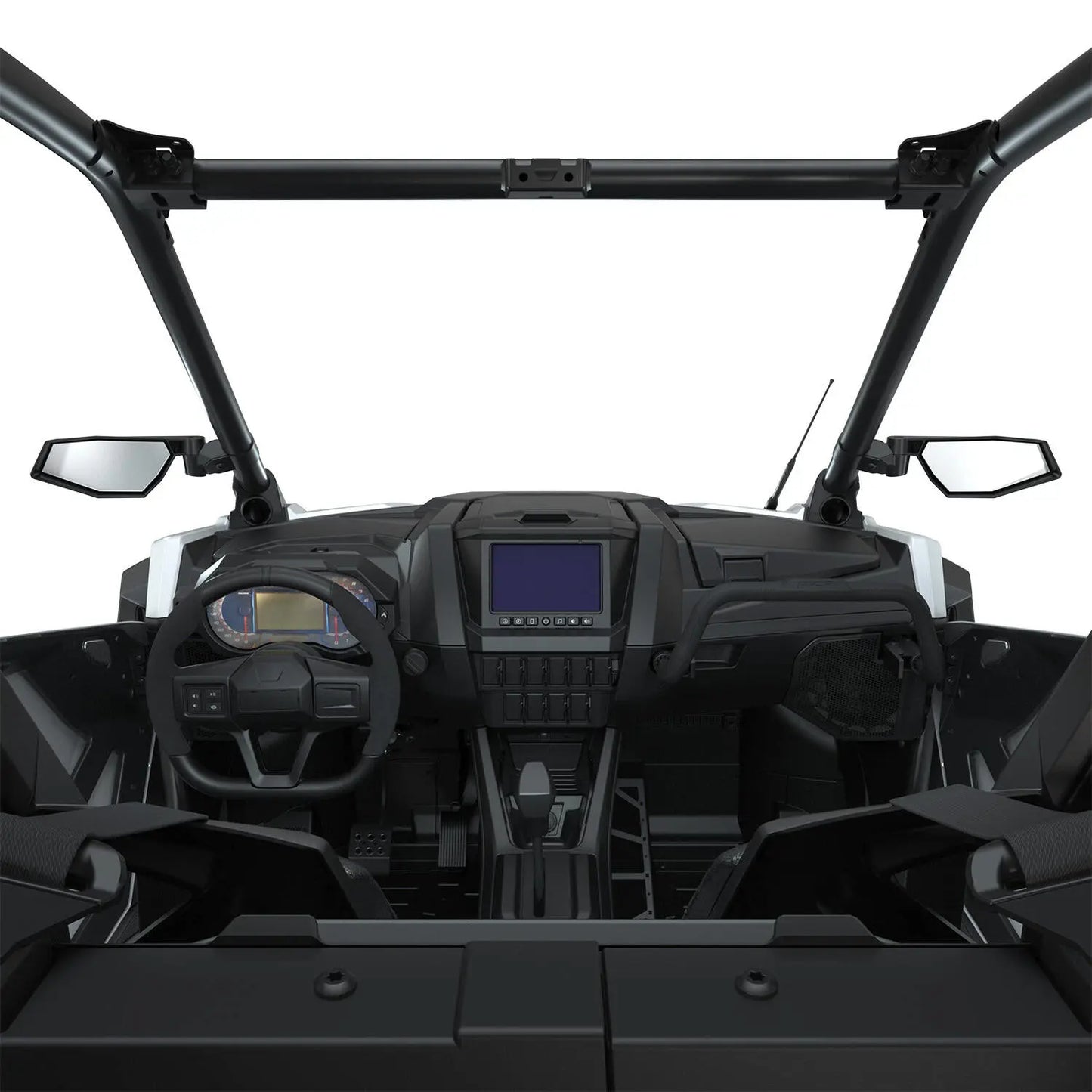 Polaris RZR Side View Adjustable Folding Mirrors Rops Mounted - Set of 2