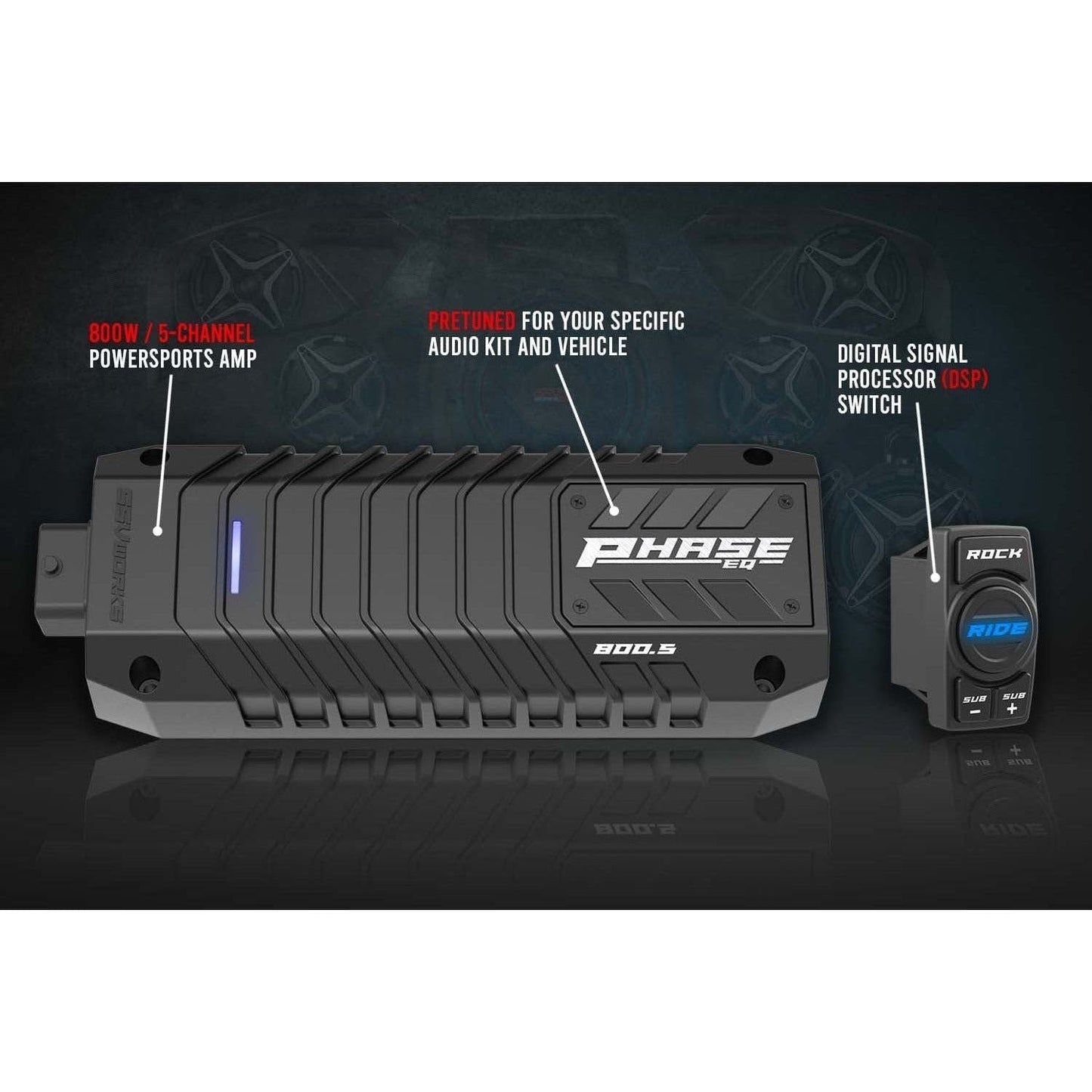 Polaris RZR Ride Command A-Spec 5 Speaker Plug-&-Play System