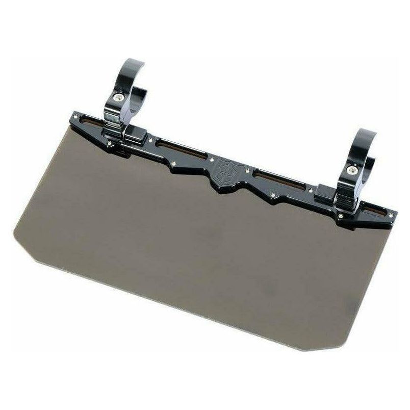 12" Tinted Aluminum Visor (1.75" Clamps)