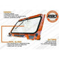 Polaris RZR Front Folding Windshield