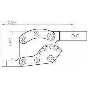 2" Clear Anodized Hitch Receiver 10" Drop 10K
