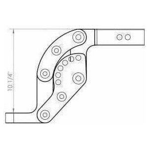 2" Clear Anodized Hitch Receiver 10" Drop 12K