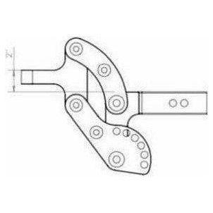2" Clear Anodized Hitch Receiver 7" Drop 10K