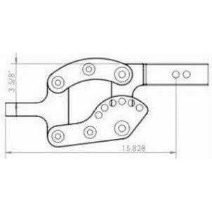 2" Clear Anodized Hitch Receiver 7" Drop 12K