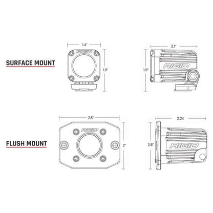 Ignite Series Flush Mount Backup Light Kit