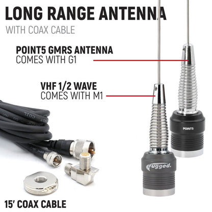 2025 Polaris RZR Pro XP, Pro R, and Pro S - Complete Communication Kit with Bluetooth Intercom and 2-Way Radio