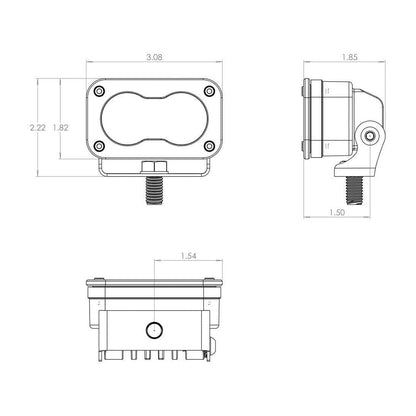 S2 Pro Flush Mount LED Light Pod