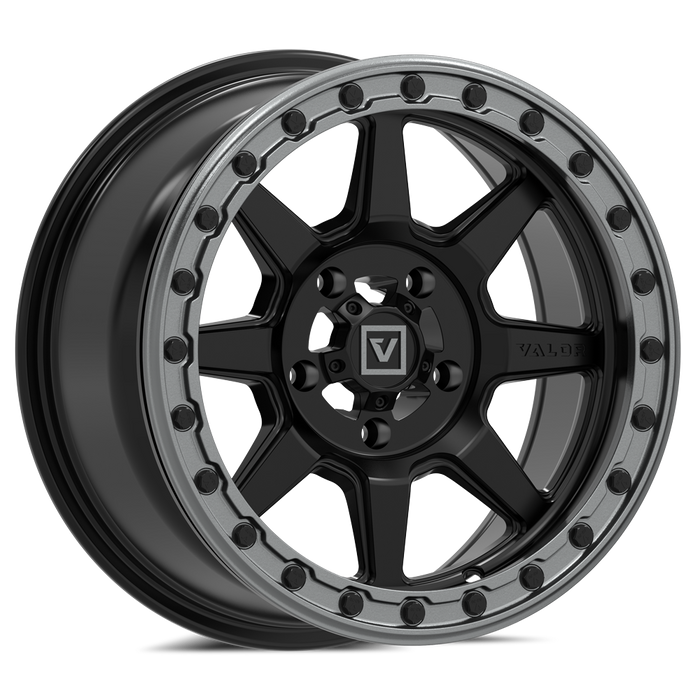 V13 Satin Black UTV Beadlock