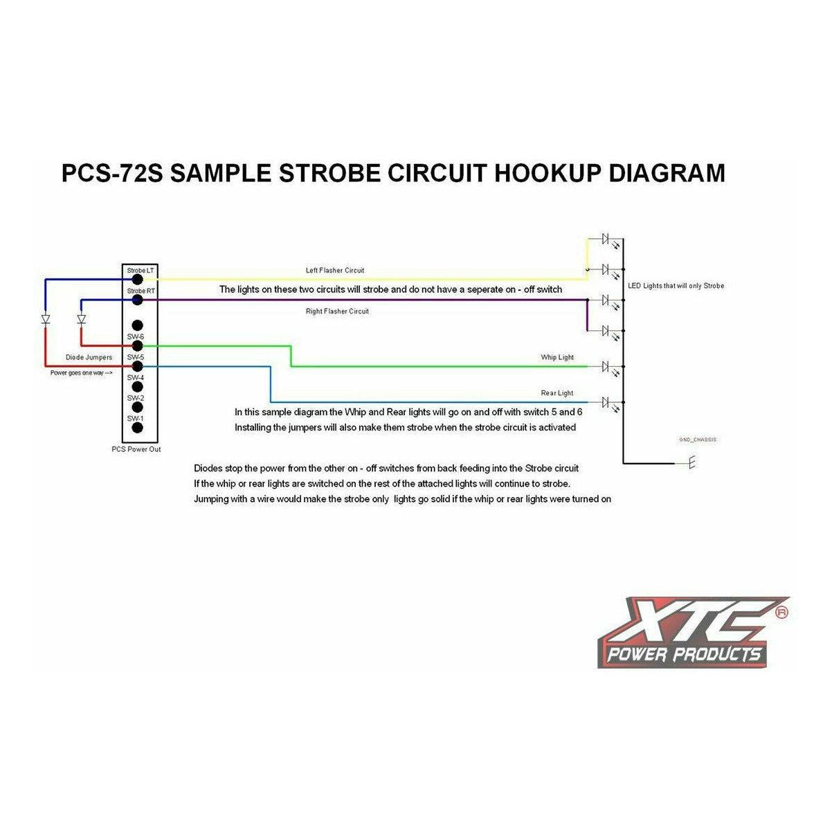 Polaris RZR 6 Switch Power Control System with Strobe Lights Switch