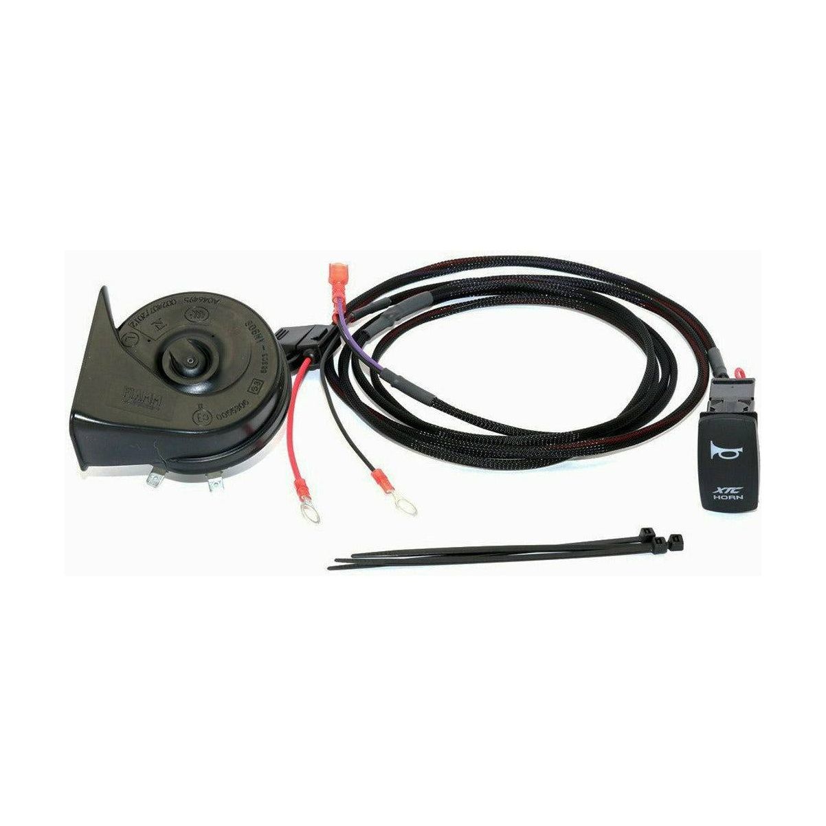 Polaris RZR Plug & Play Horn Kit with Blue LED Rocker Switch
