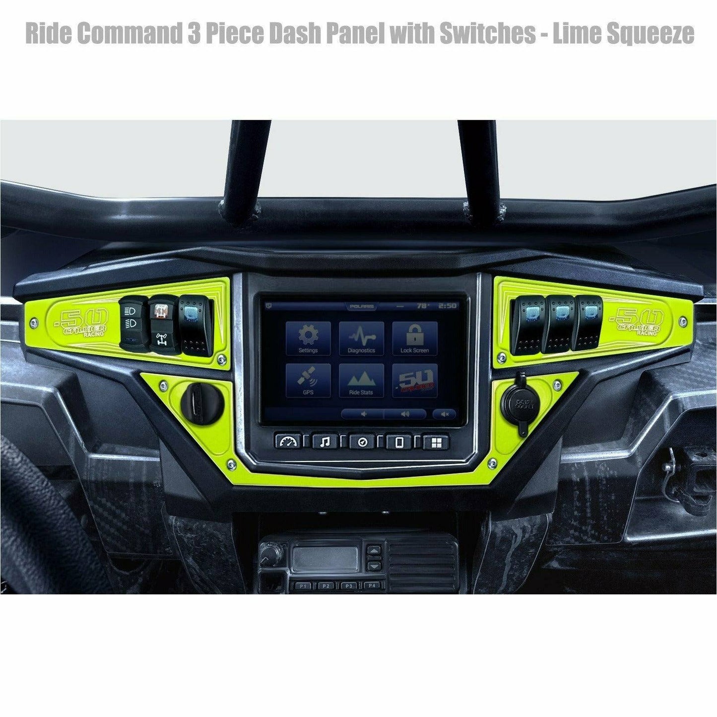 Polaris RZR XP 1000 (2017+) Ride Command 6 Switch Dash Panel