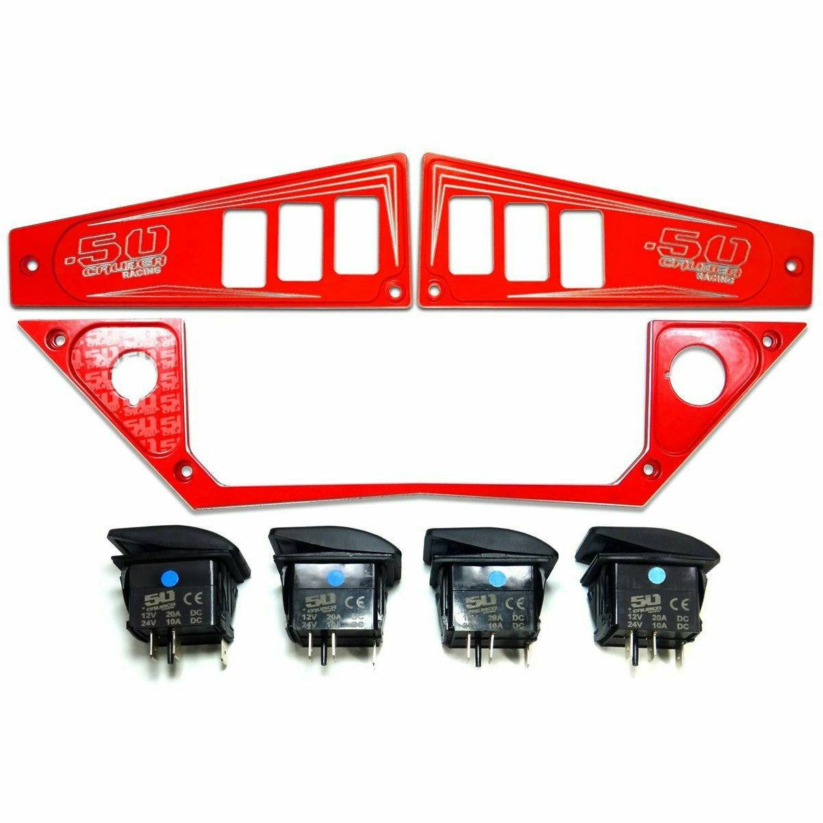 Polaris RZR XP 1000 (2017+) Ride Command 6 Switch Dash Panel