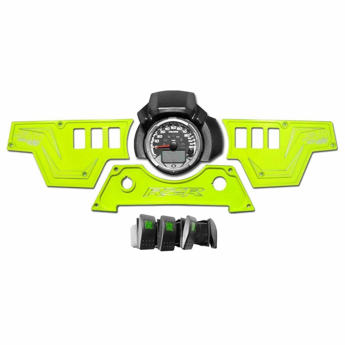 50 Caliber Racing Polaris RZR XP 1000 3 Piece Dash Panel