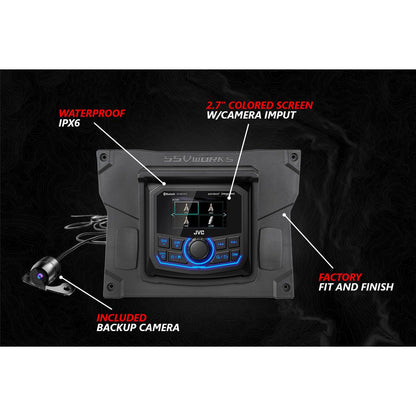 Kawasaki KRX Lighted 3-Speaker System with Head Unit