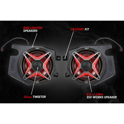 Polaris RZR Ride Command Lighted 3-Speaker System