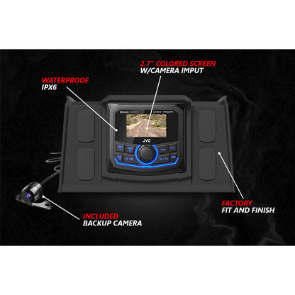 Polaris RZR Lighted 3-Speaker System with Head Unit
