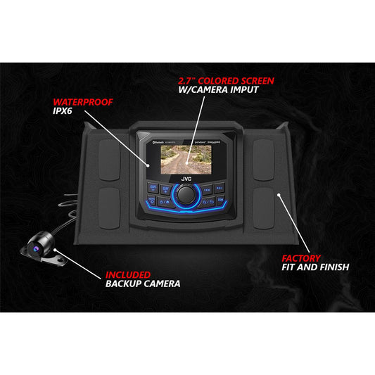 Polaris RZR Lighted 3-Speaker System with Head Unit