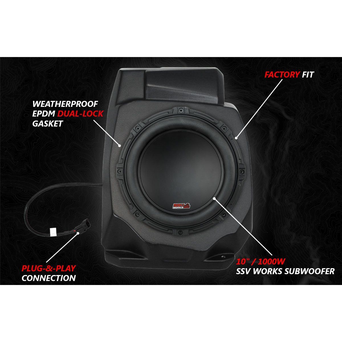 Polaris RZR Pro / Turbo R 5-Speaker Audio System with Head Unit