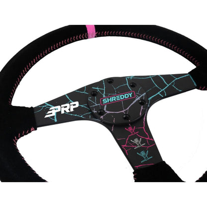 Shreddy Cracked Flat Steering Wheel