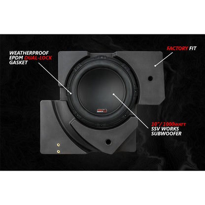 Can Am X3 Lighted 3-Speaker System with Head Unit