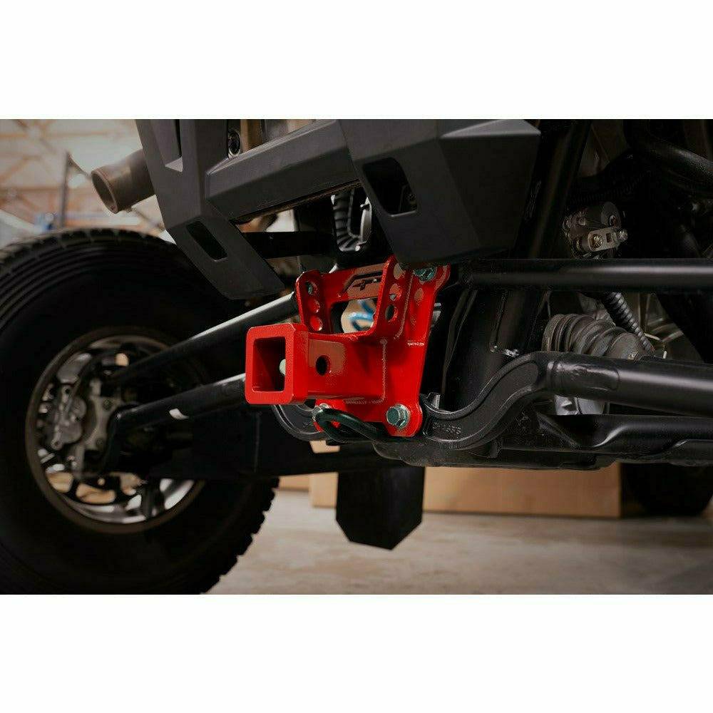 Polaris RZR Turbo S Radius Rod Plate with Hitch Receiver