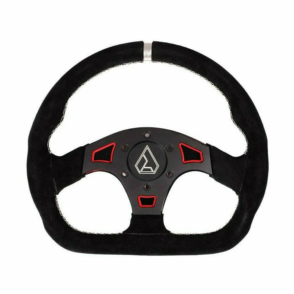 Ballistic "D" Suede UTV Steering Wheel - Kombustion Motorsports
