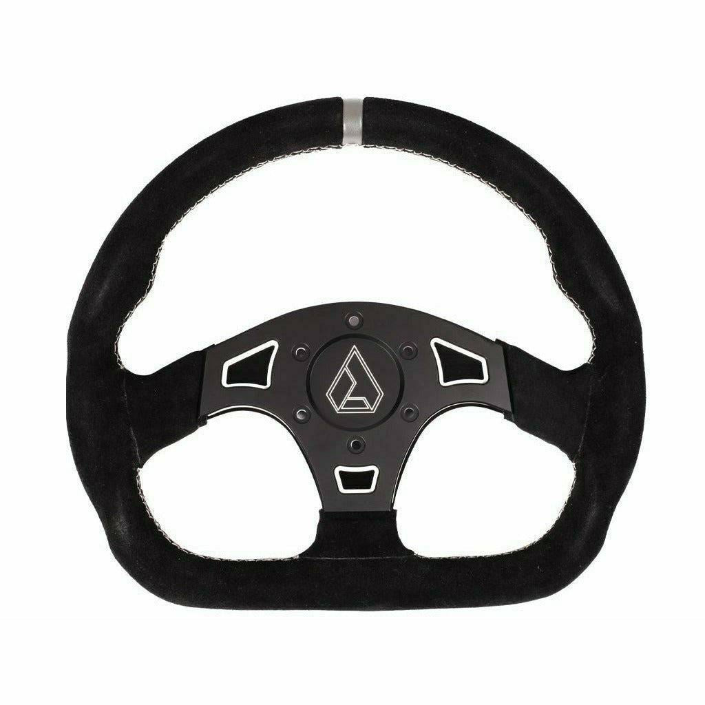 Ballistic "D" Suede UTV Steering Wheel - Kombustion Motorsports