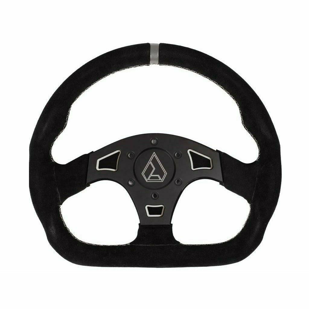 Ballistic "D" Suede UTV Steering Wheel - Kombustion Motorsports