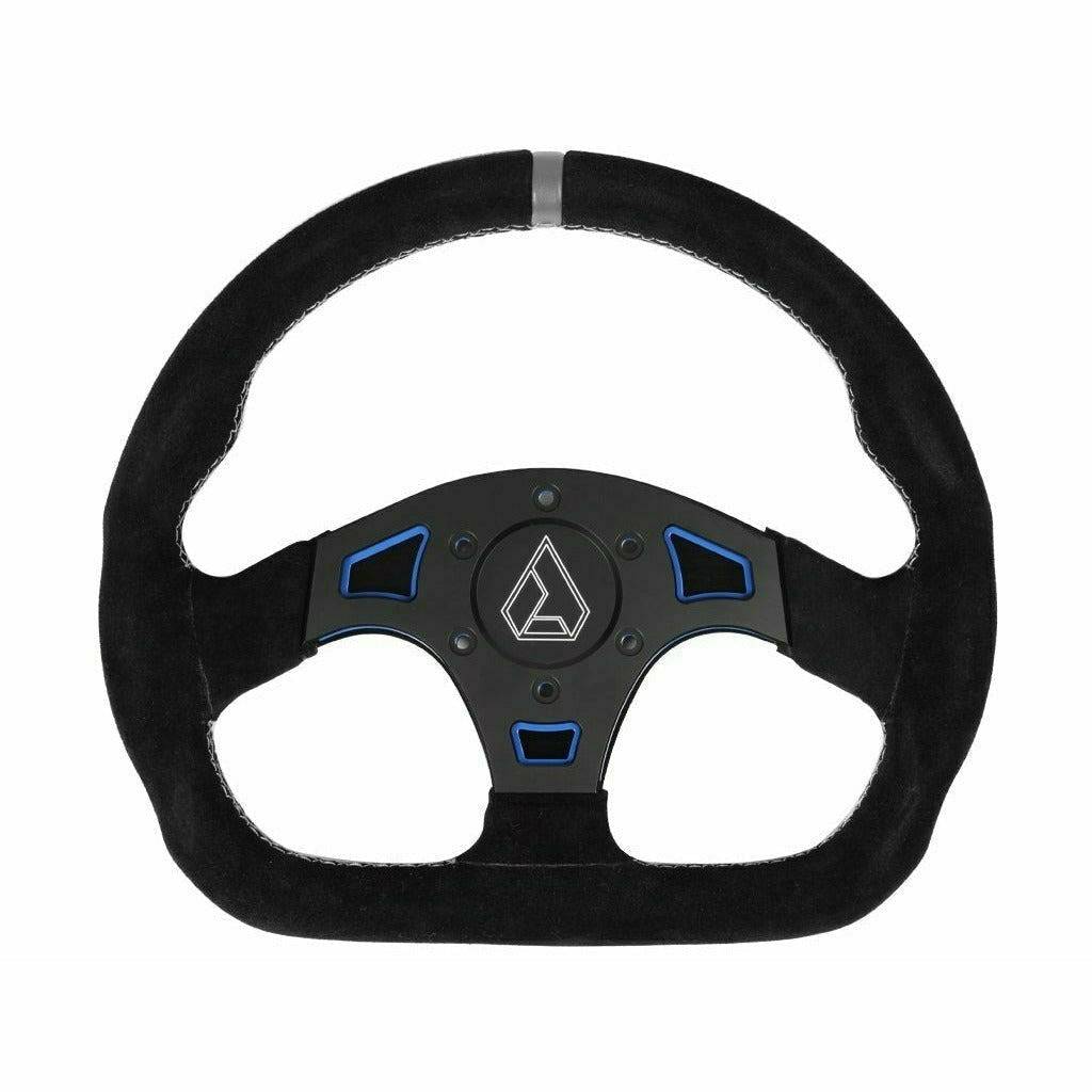 Ballistic "D" Suede UTV Steering Wheel - Kombustion Motorsports