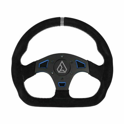 Ballistic "D" Suede UTV Steering Wheel - Kombustion Motorsports