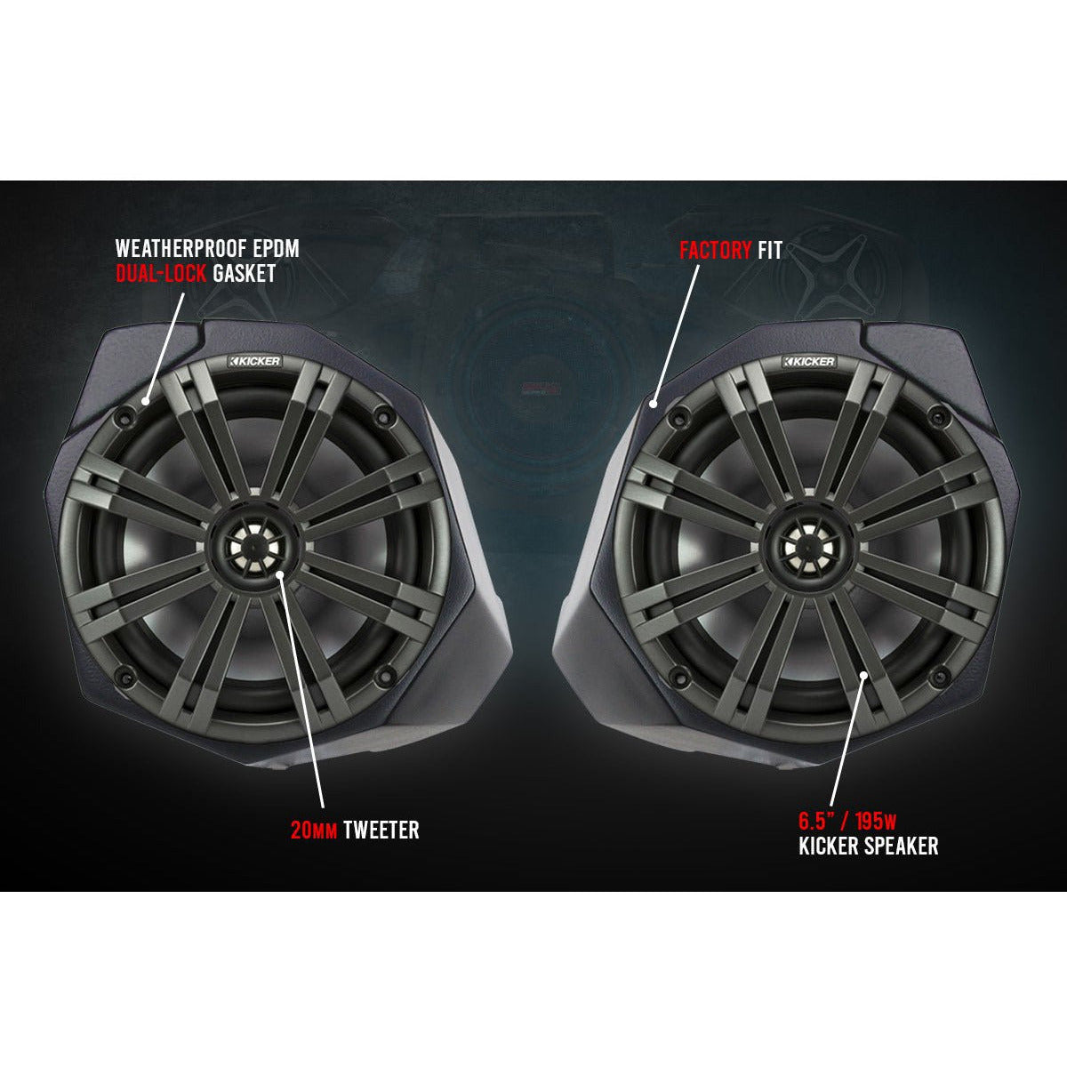 Can Am X3 3-Speaker Audio System