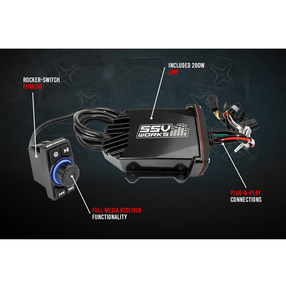 Kawasaki KRX 5-Speaker Audio System