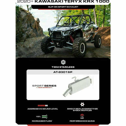 Kawasaki KRX Sport Series Slip On Exhaust