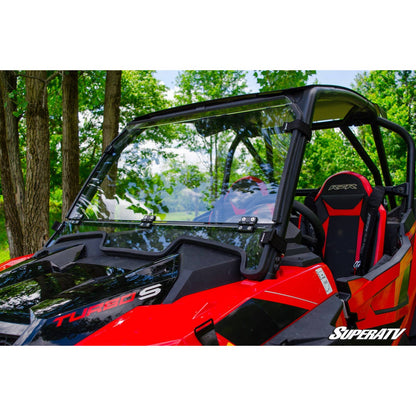 Polaris RZR Turbo S Scratch Resistant Flip Down Windshield