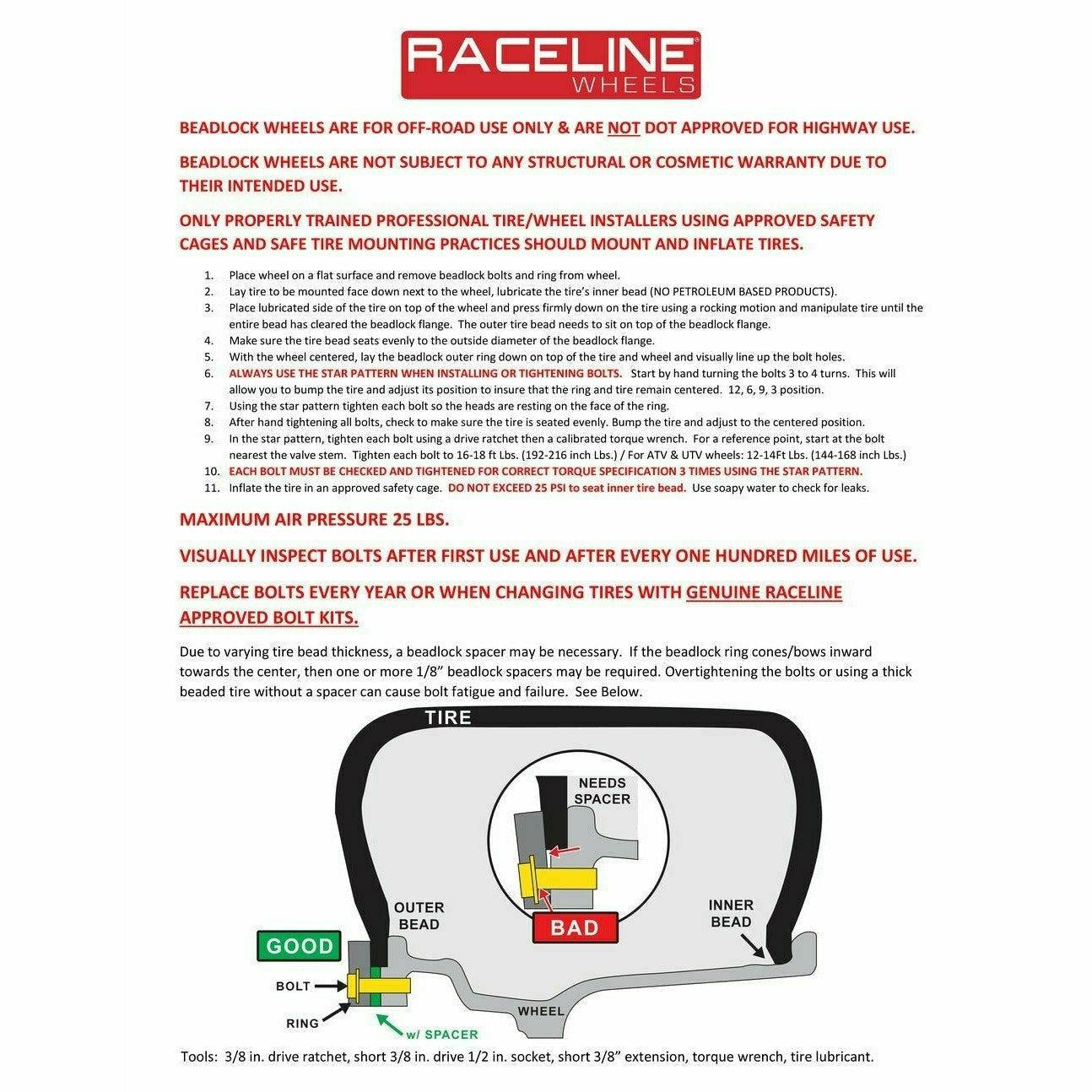 A93SG Podium Beadlock Wheel