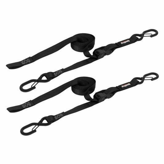 Speed Strap 1"x10' Cam-Lock Tie Down with Snap S Hooks (2 Pack)